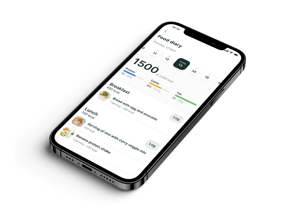 Another mockup of the coaching app showcasing more features.
